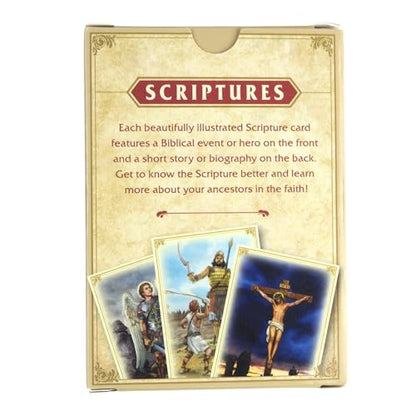 Needzo Scripture Devotional Card Set, Learn The Bible Flashcard Deck, Great Sunday School Learning Tool, 2.5 x 3.5 Inches, 52 Cards Included
