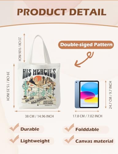 Bible Bags for Women, Christian Tote Bag, Gifts for Christian Women - color: Lamenfations 3:23