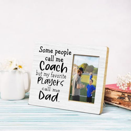 Dad Coach Gift Picture Frame, Thank You Coach Gift,4x6 Picture Frame - color: green