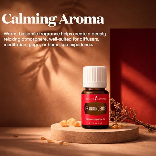 Young Living Frankincense Essential Oil | 5 ml | Seed to Seal Premium Oil for Diffuser, Aromatherapy & Skin Care | Grounding, Calming Aroma | Travel-Friendly Bottle for Daily Self-Care - size: 0.17 Fl Oz (Pack of 1)
