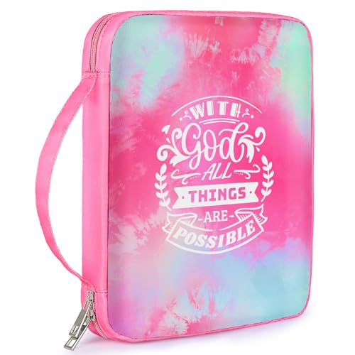 ICOSY Bible Cover, Church Bag for Women and Girls - color: Fuchsia