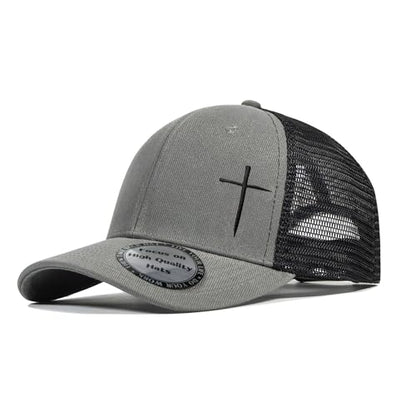 Christian Hats for Men Women,Jesus Cross Hat Christian Religious Gifts for Birthday/Christmas - color: 24.grey 02