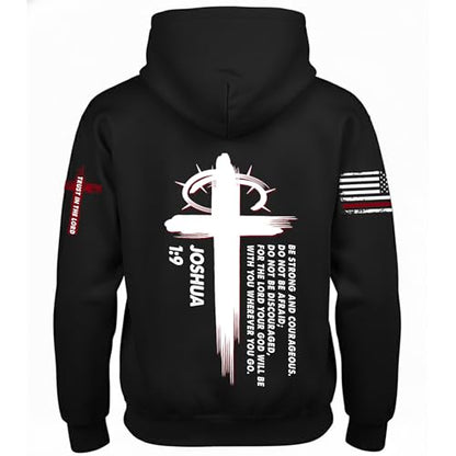 Custom Christian Hoodies for Men Women Faith Cross Jesus Hoodie Bible Religious Gifts Personalized Christmas - color: Black, size: X-Large