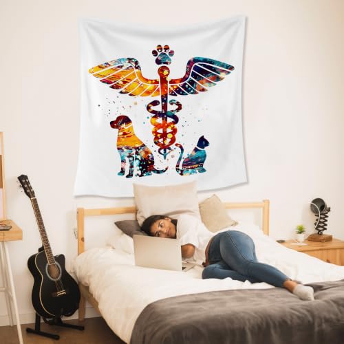 HUGANE Veterinarian Office Tapestry Wall Decor 50x60 Inch - color: colour-13