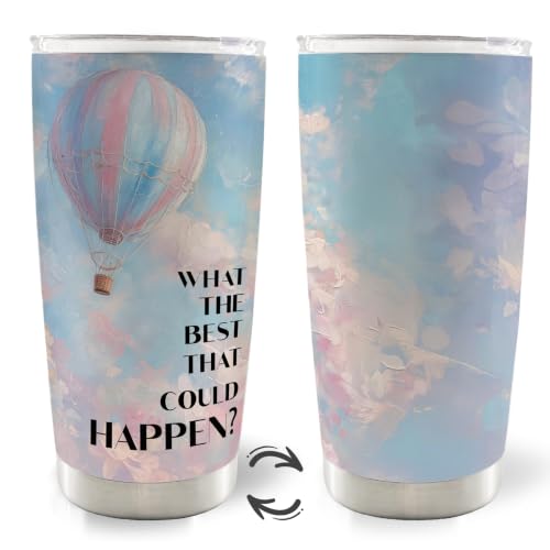 Inspirational Hot Air Balloon Sky 20oz Travel Coffee Mug Tumbler - color: what