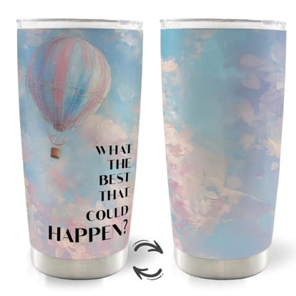 Inspirational Hot Air Balloon Sky 20oz Travel Coffee Mug Tumbler - color: what
