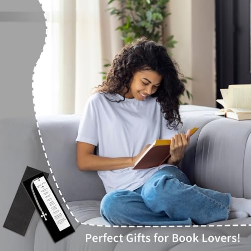 Bible Bookmarks Gifts for Women Christian Gift for Men Mothers Day Gifts for Her Him Christian Birthday Gifts Unique Metal Bible Verse Book Markers Inspirational Gifts for Book Lover Readers Friend