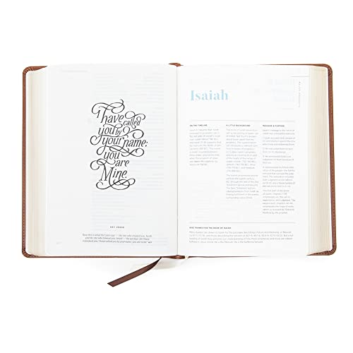 CSB He Reads Truth Bible, Saddle LeatherTouch, Black Letter, Wide Margins, Journaling Space, Study Tools, Reading Plans, Maps, Charts, Easy-to-Read Bible Serif Type