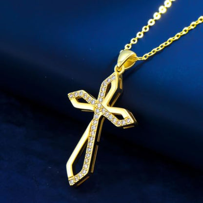KQ&TTENG 14k Gold Plated Four Leaf Clover Necklace Irish Jewelry Wedding Anniversary Birthday Gifts for Women Wife Mom Girlfriend - color: A03