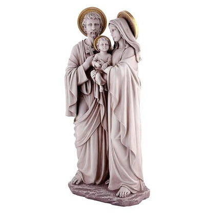 Avalon Gallery Garden Statue - Mary Joseph & Jesus Stone-Resin Devotional Sculpture, 25.5”H, Holy Family