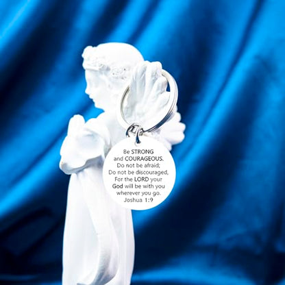 Christian Gifts for Men Women Religious Brave Keychain Gifts