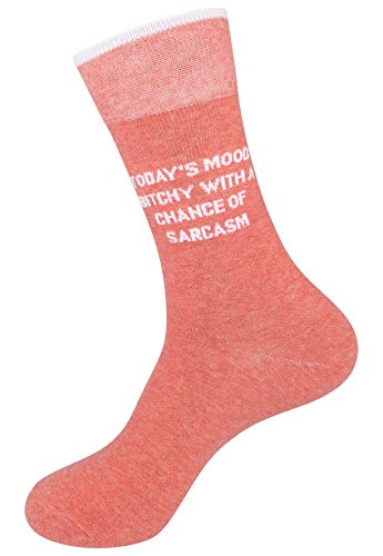 FUNATIC Socks with Funny and Profane Sayings, Sarcastic Gift for Men Women - color: Today's Mood