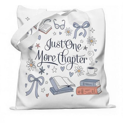 Book Canvas Bag, Read Tote Bag, Inspirational Canvas Bag. - color: White Read Inspirational-02