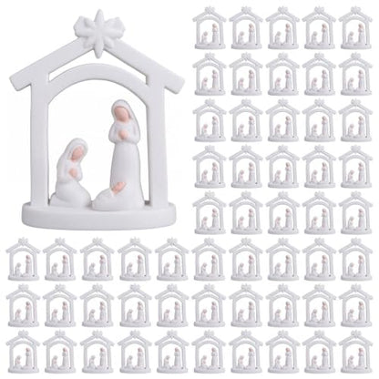 Amyhill 20Pcs Mini Christmas Nativity Figurines Set, Miniatures Nativity - style: Holy Family