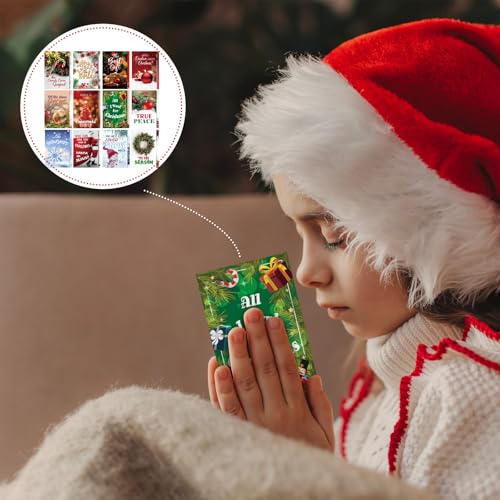 Marspark 240 Pcs Christmas Christian Gospel Tracts, Bible Cards with Verse - style: Christmas