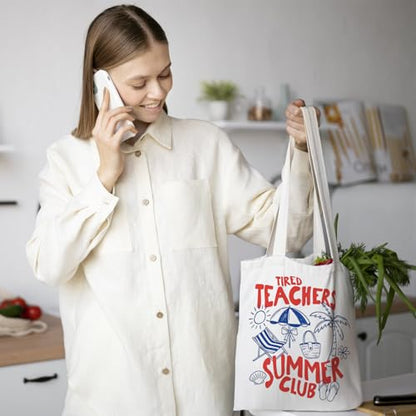 Chicimln Teacher Appreciation Gifts Tote Bag, Kindergarten Preschool Teacher Gifts Canvas Tote Bags - color: Teacher Gift 06