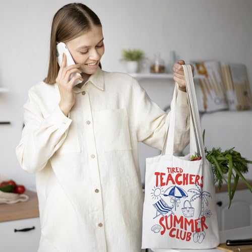 Chicimln Teacher Appreciation Gifts Tote Bag, Kindergarten Preschool Teacher Gifts Canvas Tote Bags - color: Teacher Gift 06