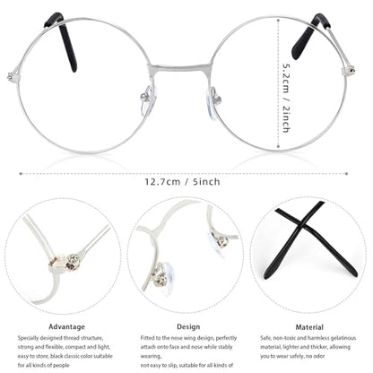 Yewong 4 Pieces Adult Father Costume Accessories Set Embroidery Clergy Stole Shirt Neck Collar Cross Pendant Necklace and Glasses for Halloween Cosplay Party