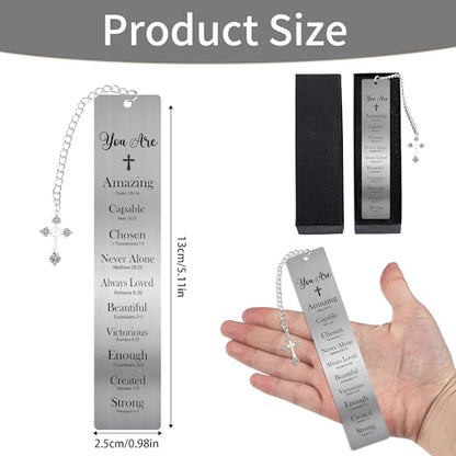 Christian Metal Bible Bookmark, Inspirational You are Scripture Book Mark - style: Christian, You Are