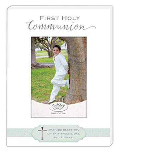 Cathedral Art (Abbey & CA Gift Picture Frame-First Holy Communion Boy, One Size, White - color: Blue Communion, size: 5" x 7"