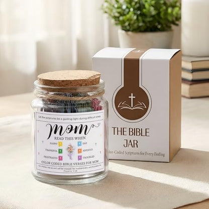 Bible Verse Jar for Mom – 92 Faith Scriptures - color: Bible For Mom