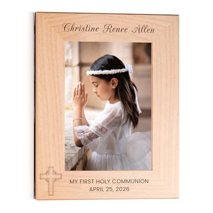 Lifetime Creations First Communion Frame 5x7, Confirmation Boys Gift - color: Custom - Option B, size: 5" x 7" Portrait