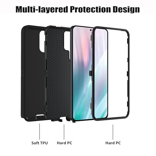 for Samsung Galaxy S26 Ultra Case, Heavy Duty 3 in 1 Hybrid Hard PC & Soft Silicone Shockproof Drop Protection Case for Galaxy S26 Ultra 5G 6.9", Christian Cross Quote Bible Verse Matthew 19:26 - color: Christian Cross Quote Bible Verse Matthew 19:26, siz