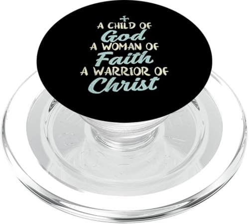 Child God Woman Faith Warrior Christ Jesus Christian Gift PopSockets PopGrip for MagSafe - style: Magnetic PopGrip