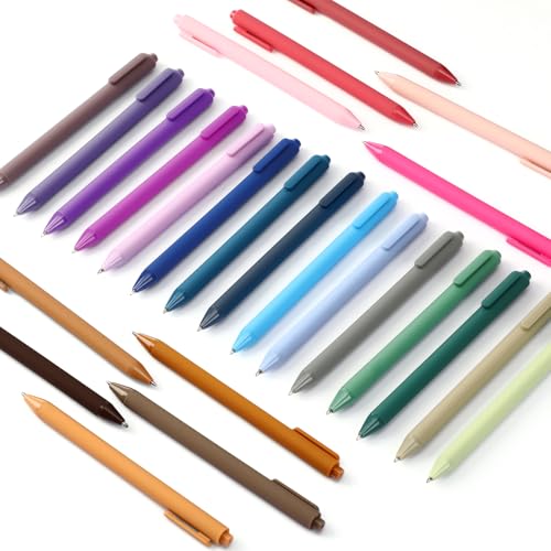 100 Pcs Ballpoint Gel Pens Bulk Retractable, Morandi - style: Morandi