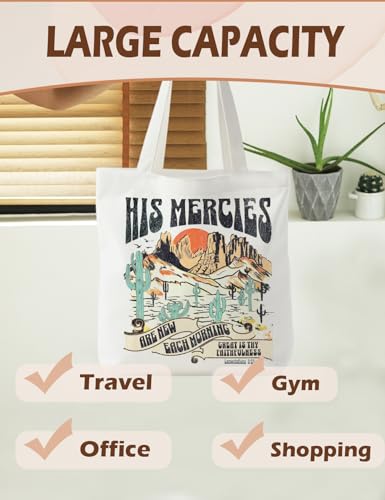 Bible Bags for Women, Christian Tote Bag, Gifts for Christian Women - color: Lamenfations 3:23