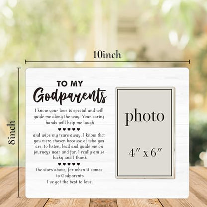 Godparents Gifts for Baptism Picture Frame, Godparent Proposal Gifts - color: Godparents