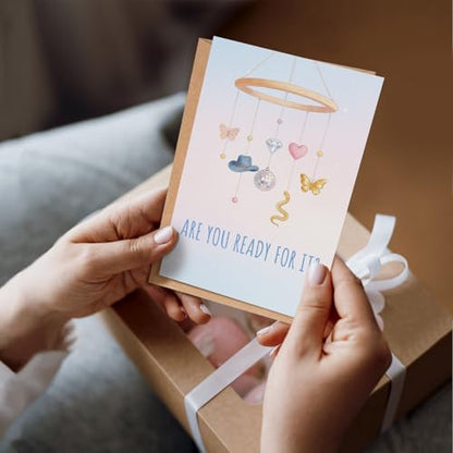 Baby Shower Card for New Parents, New Baby Congratulations Card for New Dad Mom, Pregnancy Congrats Cards Gift, Are You Ready For It - color: Baby Shower