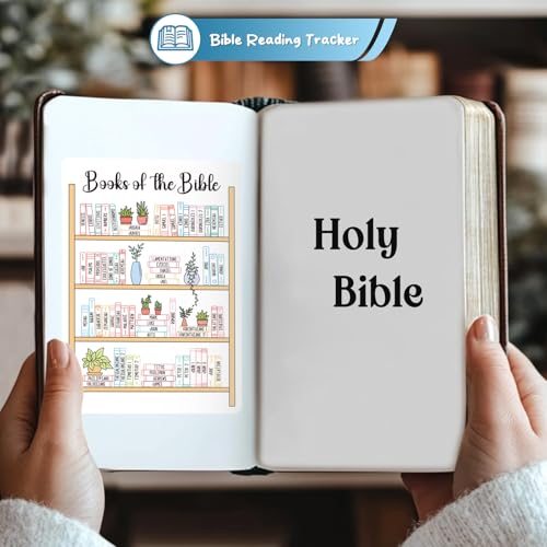 OCQOTAT Books of the Bible Tracker Sticker –Bible Books Shelf Coloring Page, Bible Reading Tracker, Customizable Dashboard Stickers for Scripture Study, Tracking, and Bible Organization(Color) - color: Colorful Books of the Bible Stickers 5pcs