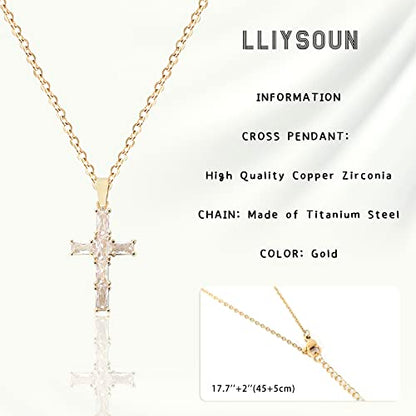 Cross Pendant Necklace for Women Jewelry Gold Cross Necklaces for Women Cross Necklace Minimalist Trendy Jewelry Valentines Day - style: CN13