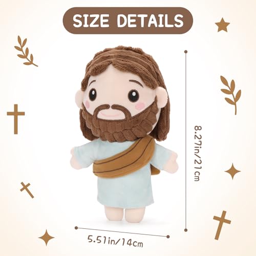 FunisFun Jesus Plush Stuffed Animal Doll Ideal Gifts for Christian Church Religious Party Favors Christmas (Jesus) - style: Standing Jesus