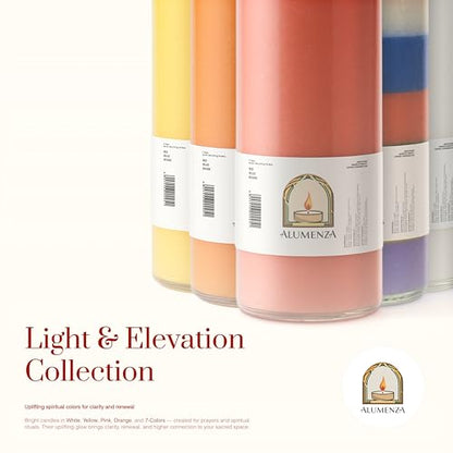 3pk Red Rojo 90hr | 7-Day Prayer Candles - Glass Jar Veladoras, Unscented Paraffin Wax | Love, Passion & Romance Novena - Catholic & Hispanic Church Altar, Memorial Vigil, Marriage Luck Gifts - color: Red