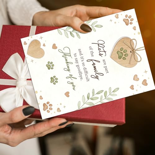 Pet Sympathy Card, Pet Loss Card for Dog Cat - color: BK-051