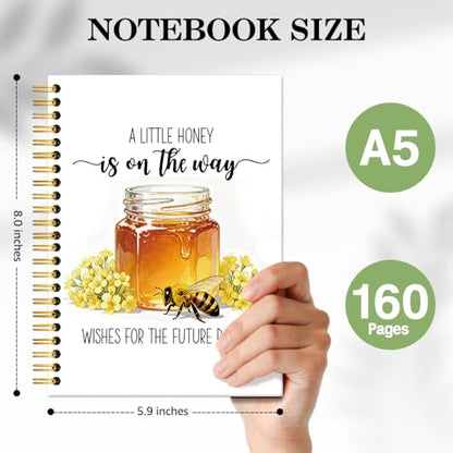 ERHACHAIJIA A Little Honey is On The Way Wishes for The Spiral Notebooks - color: White-orange-yellow