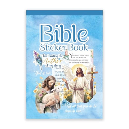PRSTINCOL Bible Verse Stickers Book, 28 Pages 353 Pcs Religious Scripture Journaling Supplies for Women Water Bottles Journals - color: Bible Story