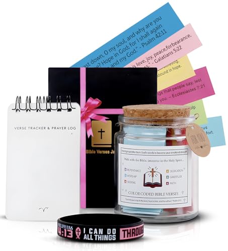 Bible Verse Jar – 90 Scripture & Affirmation Cards | Christian Gift, Christmas Gift, Fathers Day | Faith Jar for Women, Men, Mom, Dad, Friends | Daily Prayer, Encouragement & Inspiration