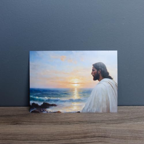 LDS Bookstore Small Christian Art Prints With Inspiring Scripture References And Messages (The Blissful Shore, 3x4 Mini Card)