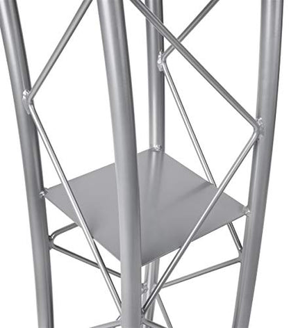 Displays2go Silver Aluminum & Steel Truss Lectern - color: Silver