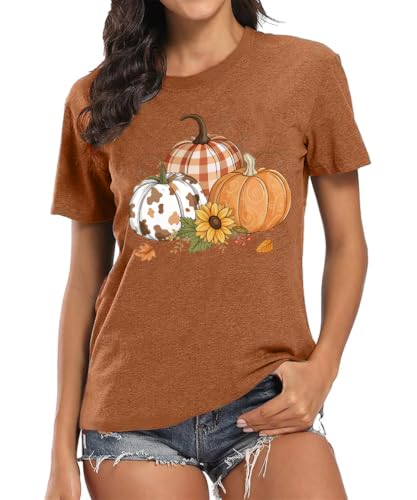 Womens Jesus Graphic Tee Bible Verse Shirts Christian Religious T Shirt Top - color: Burnt Orange-p, size: XX-Large