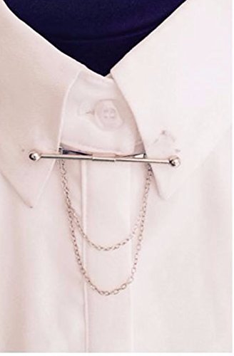 Tie Collar Bar Pin Set for Men Classic Collar Clip Set of 2 - style: Style 1
