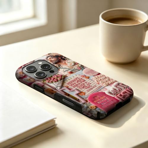 Compatible with iPhone 15 Pro Case,Wireless Charging Compatible,Patented 2‑in‑1 Dual‑Layer Protection, Hot Transfer Print Hard Shell Cover - Bible Verse Aesthetics - color: Bible verse aesthetics, size: iPhone 15 Pro