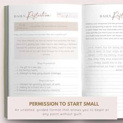 Prayer Journal – 90 Days Guided Daily Devotional For Women, White Chevron - color: Chevron White