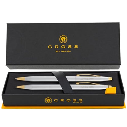 Cross Classic Century Personalized Ballpoint Pen & Pencil Set in Medalist