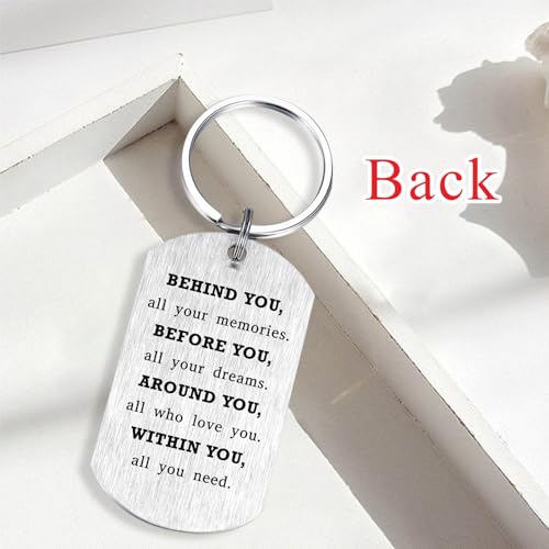 Alotozo St. Raphael Gifts - Saint Raphael Keychain for Mens Women, Patron Saint of Healing Travelers Gifts, Birthday Christmas Gift for Son Daughter Friend