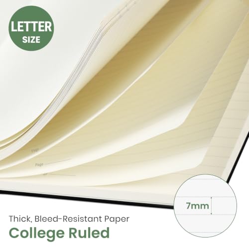 Taja Large Spiral Lined Journal for Women and Men, Notebook for Work - color: D-Hummingbird