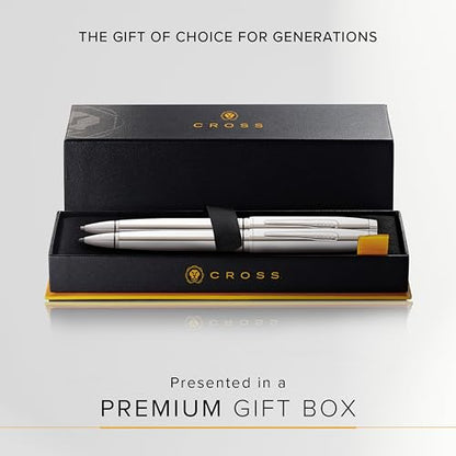 Cross Coventry Polished Chrome Pen &Pencil Gift Set